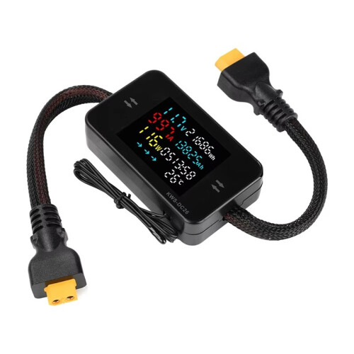 DC26  8-80V LCD Digital Battery Charging Tester Voltmeter Ammeter Power Meter Voltage Current Tester 25A