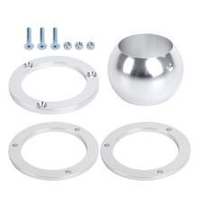 2" Aluminum Alloy Steering Columns Kit Swivel Base Floor Mount for Vehicles with 2" Diameter Steering Columns