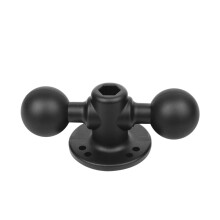 Dual Mount with 1.5'' 30x38mm Hole Spacing Aluminum Alloy Corrosion& Wear Resistant for RAM Mount