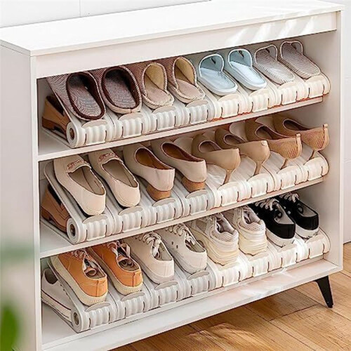 Shoes Storage Rack Save Space,Shoe Organizer Stacker,Adjustable Shoe Stacker,Shoe Stacker Slots Organizer 1