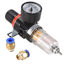 3X Filtre à Air Régulateur de Pression 1/4 Pouce AFR2000 Séparateur D'Eau Filtre à Air Outil Compresseur avec Connecteur 10 mm