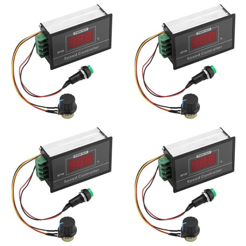 4X  6-60V PWM  Motor Speed Controller (PWM) Speed Adjustable Stepless Governor Regulator, Motor Speed Controller