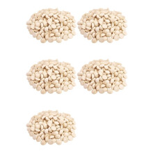 1500 Stks Split Houten Ballen Onvoltooide Half Houten Ballen Half Ronde  Ballen voor DIY  Arts Kerst Decoratie 15Mm