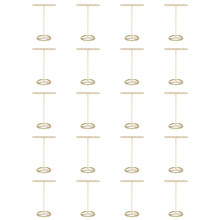 20X Oorbellen Displaystandaard Gouden Oorbellen Displayrek T-Vorm Oorbellen Showcase Gouden Groot