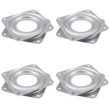 4X Lazy Susan Roulement A Billes Plaque Pivotante Metal - 95x 95x 9mm