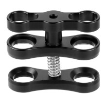 2X Duikfotografie Aluminium Vlinderclip Onderwatercamera Waterdichte Duikarm Balhoofdbeugel