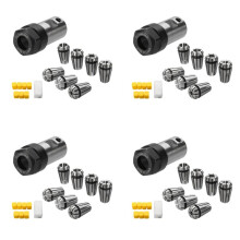 28Pcs ER11 1-7mm Spannzangen mit ER11A 5mm Motorwellenhalter Verlaengerungsstange