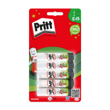 Pritt Glue Stick, Natural Craft Glue for Arts & Crafts, 5 x 11 g