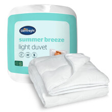 Silentnight Summer Breeze 2.5 Tog Double Duvet - Lightweight Low Tog Summer Duvet Quilt Ideal for Warm Nights and Hot Sleepers - Hypoallergenic and M