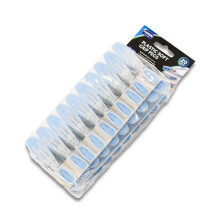 Addis Soft Clip Plastic Large Clothes Washing Line Pegs - Pack of 20