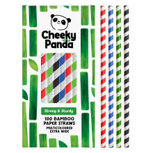 The Cheeky Panda Bamboo Paper Bubble Tea Straws