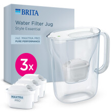 BRITA Water Filter Jug Style Essential White (2.4L) incl. 3x MAXTRA