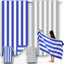 Anavasi Microfibre Beach Towels for Adults, 2 Pack 180 x 90cm 100% Recycled