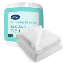 Silentnight Summer Breeze 4.5 Tog Double Duvet - Lightweight Low Tog Cooler Summer Duvet Quilt Ideal for Warm Nights and Hot Sleepers - Hypoallergenic