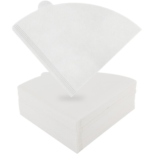 Coffee Filter Papers 140 Pcs White Compatible with Size 02 Filter Papers Compatible with Dripper Coffee Makers