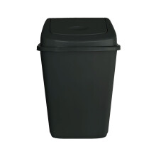 VTL 60 Litre Black Plastic Swing Bin Durable For Kitchen And Home Waste