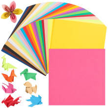 1515cm Coloured Origami Paper 25 Colours 300 Sheets 70gsm Double-Sided