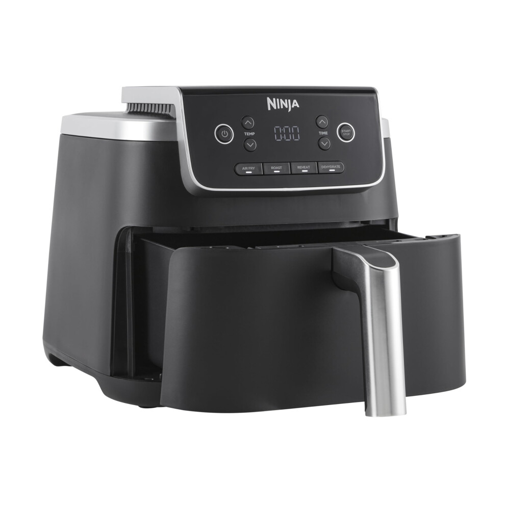 Ninja Air Fryer Pro 4.7L, Single Drawer, 4-In-1, Air Fry, Roast, Reheat, Dehydrate, Cooks 1-2 Portions, Digital, Cook From Frozen, Non-Stick Drawer &
