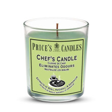 Price's Candles Chef's Jar Candle Fresh Scented Odour Reducing Candle with Basil Patchouli and Geranium Fragrance for Kitchens and Home Freshness