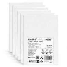 Exerz 10x15cm Canvas Panels 3mm 280gsm 100% Cotton/Blank Artist Canvas