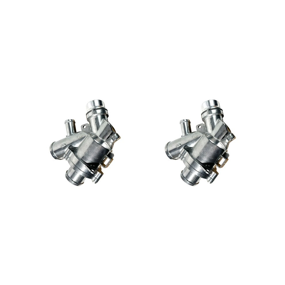 2 Pcs Aluminum Thermostat Housing For Aj812976 Lr032135 Lr035124 C2z19929 6032592242357