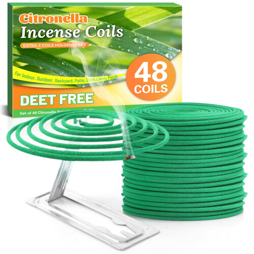 SCENTORINI Citronella Coils with Metal Holder