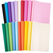 60 Coloured Tissue Paper for Wrapping Gifts
