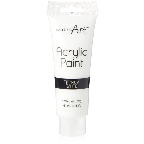 Work of Art 120ml Acrylic Paint - White, 6721