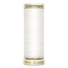 Gutermann Sew-All Thread, Polyester, White, 100 m