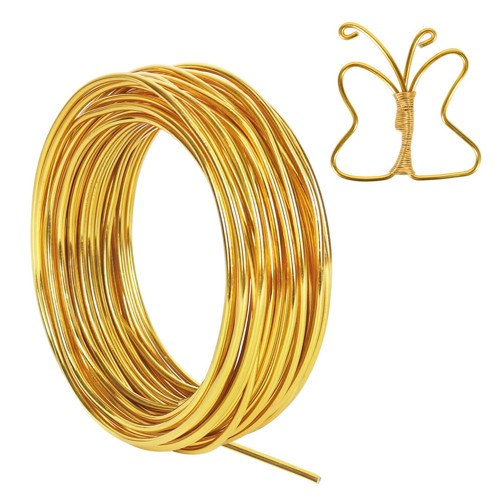 9 Gauge 3Mm Aluminum Craft Wire, 50 Feet Bendable Metal Wire For Sculpting, Bike Modelling Skeleton Crafting Floral Making, Jewelry Making, Weaving A 5006610429663