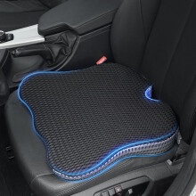 QUTOOL Car Seat Cushion Car Wedge Booster Cushion Memory Foam Car Seat