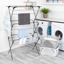 Minky Premium Sure Grip Extra Wide 3 Tier Airer, indoor airer, Clothes drying, Stainless steel, Gunmetal