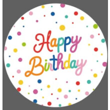 NatNarr 125 Pcs Birthday Plates and Napkins, Happy Birthday Party Supplies Include 7" Cake Plates & 9" Dinner Plate 6.5" Napkins and Paper Cups Straw