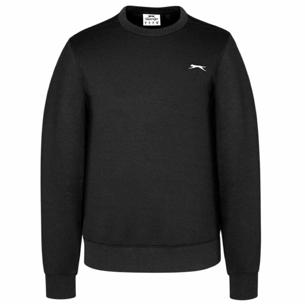 Slazenger (M, Marl) Mens Fleece Crew Neck Sweatshirt Grey