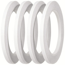 YISUMEI 4 Rolls Double Sided Tape Adhensive Sticky Tapes for Crafts,Gift,Photos,Wallpaper,Card Making-6mmWide and 25m Long