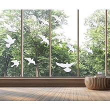 UV Reflective Anti-Collision Window Bird Stickers Decals Glass Door