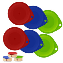 Plastic Can Lids for Tins, 6-Pack Universal Airtight Pet Food Covers, BPA-Free Reusable Food Grade Tin Toppers Fits Tin Cans for Pet, Food Storage fo