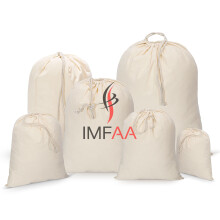 IMFAA Sack Drawstring Cotton Canvas Bags - Reusable