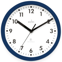 Acctim 74669 Nardo 20cm Radio Controlled Midnight Blue Wall Clock