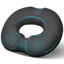 DmTown Donut Cushion for Hemorrhoids, Comfortable Coccyx Cushion Donut Pillow, Memory Foam Seat Cushion for Tailbone Pain, Sciatica & After Surgery S