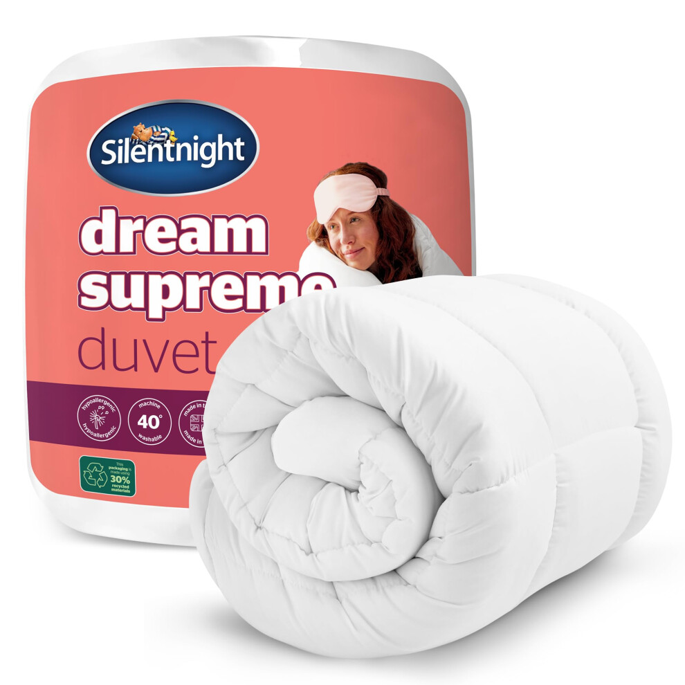 Photos - Duvet Silentnight Dream Supreme 10.5 Tog Single - Cloud-Like Comfort for All Year Round - Generous Filled for Sink-In Relax