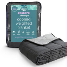 Silentnight Restore Cooling Weighted Blanket - 6.8kg Heavy Stress Insomnia Anxiety Relief Weighted Blanket for Adults with Innovative Cooling Fabric