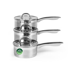 Salter Timeless 3 Piece Saucepan Set - 16cm - 18cm