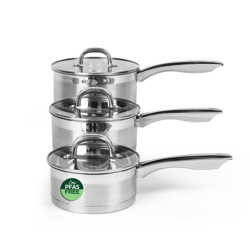 Salter Salter Timeless 3 Piece Saucepan Set - 16cm - 18cm
