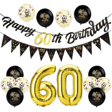 Afirbeone 60th Birthday Decorations Set