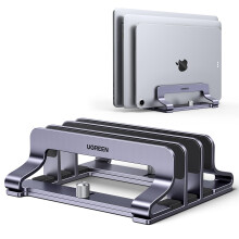UGREEN Vertical Laptop Stand for Desk Laptop Stand Holder Adjustable Dock Aluminum Desktop Stand Compatible with MacBook Air Pro, Microsoft Surface La