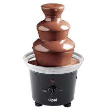 Opal Large Size Stainless Steel Chocolate Fountain 500ml Fondue Set Electric 3-Tier Machine with Hot Melting Pot Base OCF17 (OCF17)