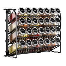 CHARMDI Spice rack,4 Tier Spice Rack Free Standing Spice Rack