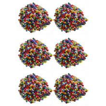 6000 Stück 10Mm Mischfarbe Soft Fluffy Pom Poms Pompoms für Kinder Handwerk