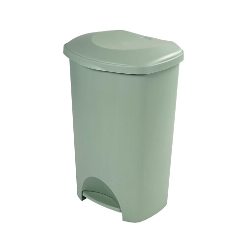 Addis Addis 50 Litre Pedal Bin - Durable Plastic Kitchen Rubbish Bin with Ea